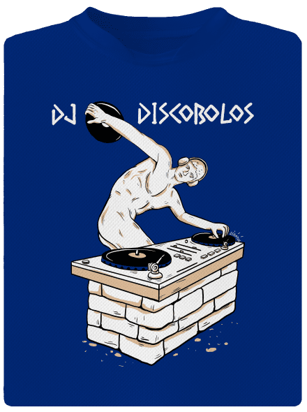 DJ Discobolos férfi sportpóló Royal Blue Mal
