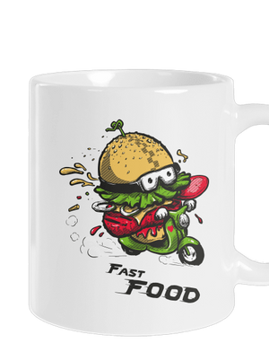 Fast Food hagyományos bögre White