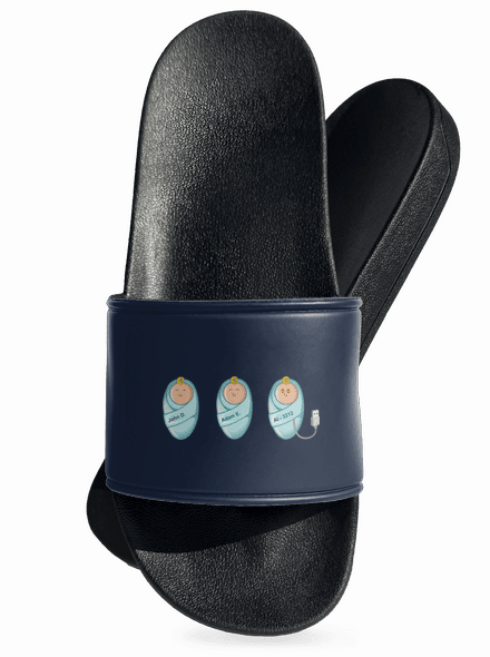 AI baby papucs Navy