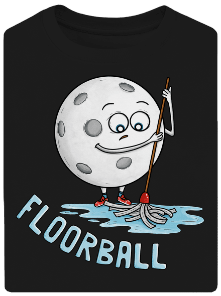 Floorball unisex túlméretezett póló Black