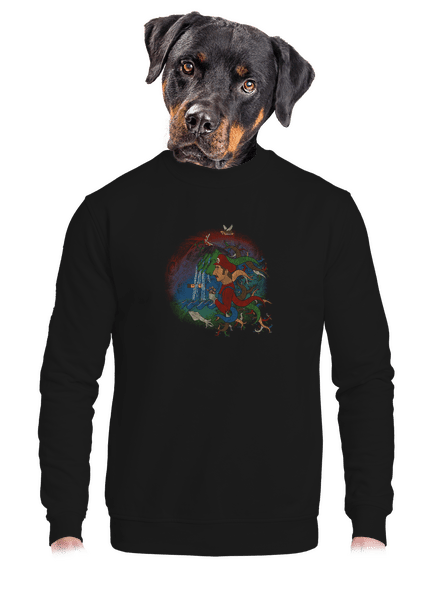 Marios trip unisex crewneck Black