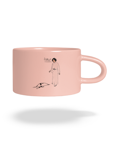 Luke és Leia macaron bögre Pink Macaron