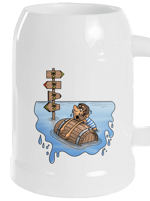 Kitaszított söröskorsó White