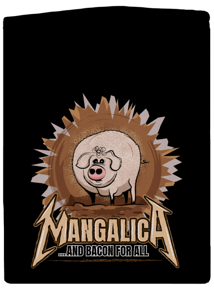 Mangalica cipzáras férfi pulóver Black