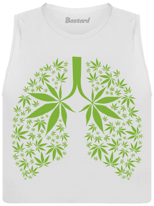 Gandzsa tüdő női bővített trikó White