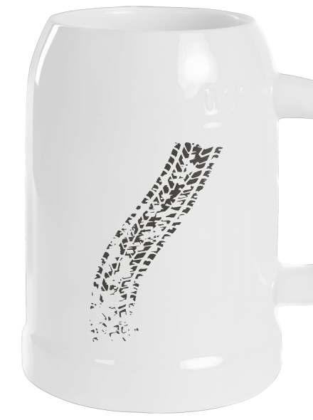 Átgázol söröskorsó White