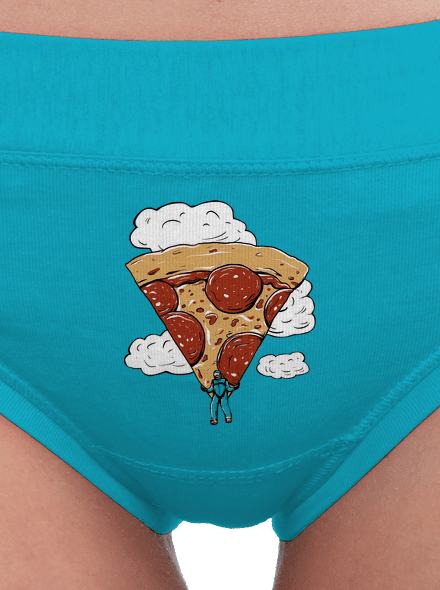 Pizza ejtőernyős női bugyik Turquoise