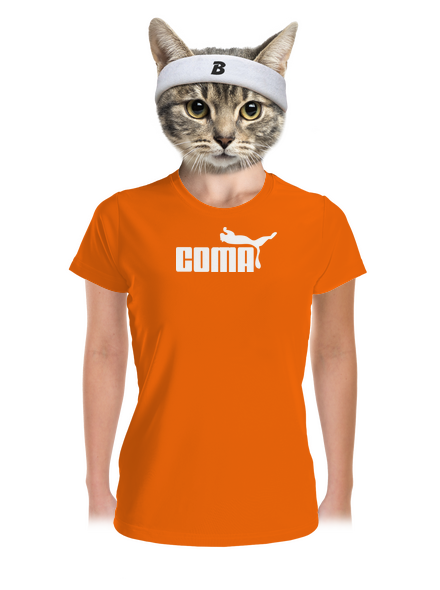 Coma női sportpóló Neon Orange