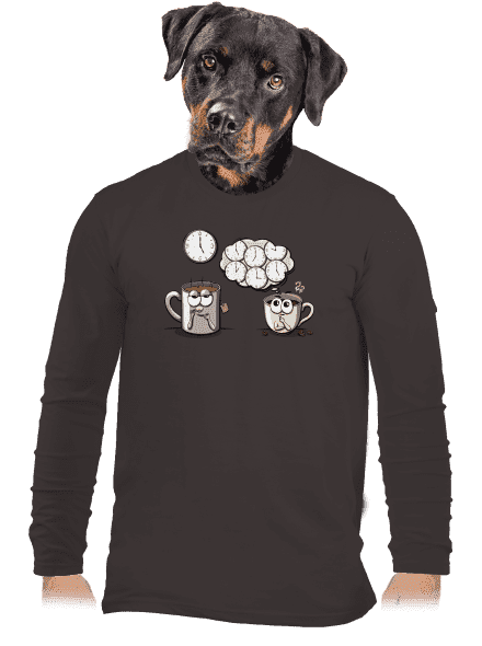 Tea ötkor férfi hosszú ujjú póló Bear Brown