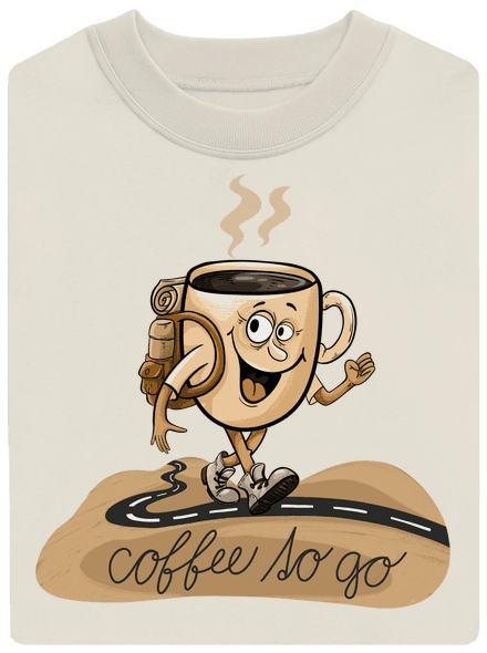 Coffee to go unisex crewneck Off White