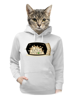 női kenguruzsebes pulóver