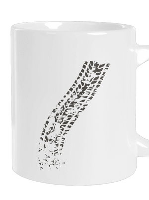 Átgázol nagy bögre White