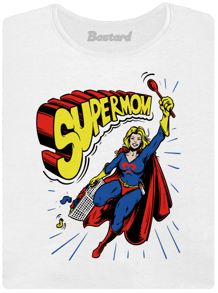 Supermom prémium női póló White