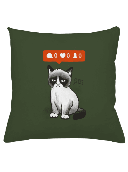 Grumpy párna Olive Green