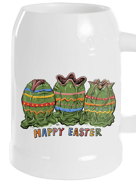 Happy easter söröskorsó White