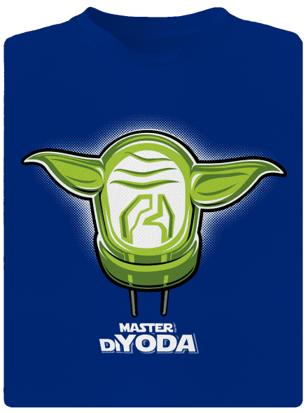 Master DiYoda férfi sportpóló Royal Blue Mal
