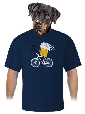 Tour de beer unisex túlméretezett póló Midnight Blue