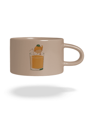 Részeg narancs macaron bögre Brown Macaron