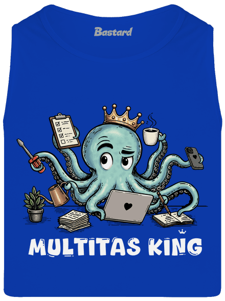 Multitas king férfi trikó Royal Blue