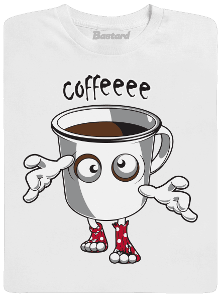 Zombie coffee férfi hosszú ujjú póló White