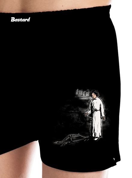 Luke és Leia férfi alsó nadrág Black
