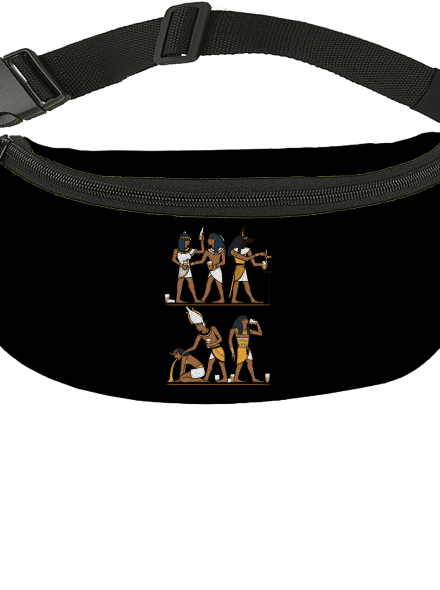Egyiptomi parti övtáska Black
