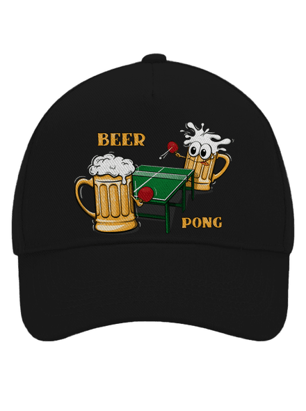 Beer pong baseballsapka Black