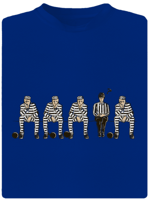 Nem bűnös férfi sportpóló Royal Blue Mal