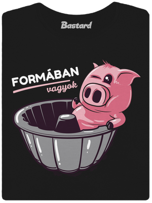 Formában női póló Black