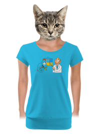 női póló elasztikus alsó szegéllyel