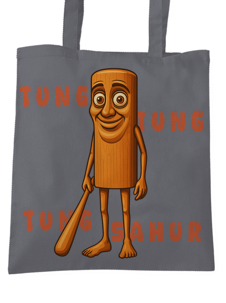 Tung Tung Tung Sahur – Italian Brainrot táska Graphite grey