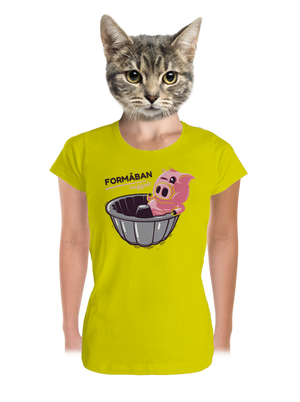 Formában prémium női póló Lemon