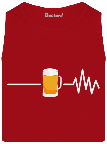 Beer help férfi trikó Red