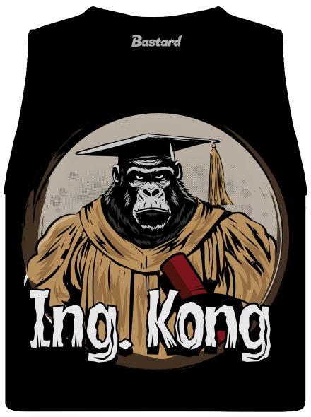 Ing. Kong női bővített trikó Black