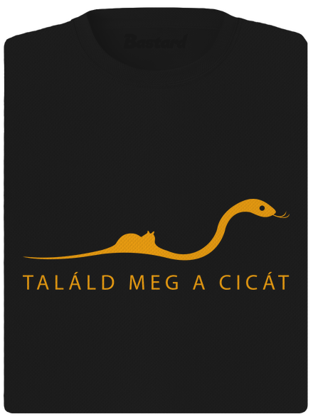 Találd meg a cicát női sportpóló Black