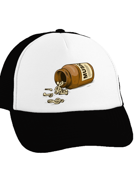 Music Pills teherautós sapka Black cap