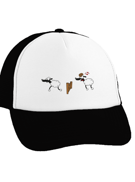 Sheeps in love teherautós sapka Black cap