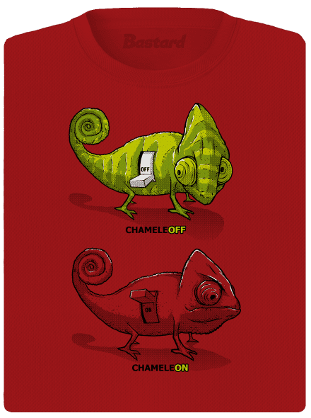 ChameleON ChameleOFF női sportpóló Red Mal