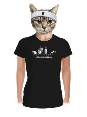  női sportpóló Black