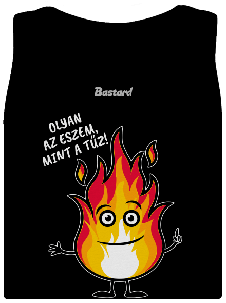 Olyan az eszem, mint a tűz! klasszikus női trikó Black