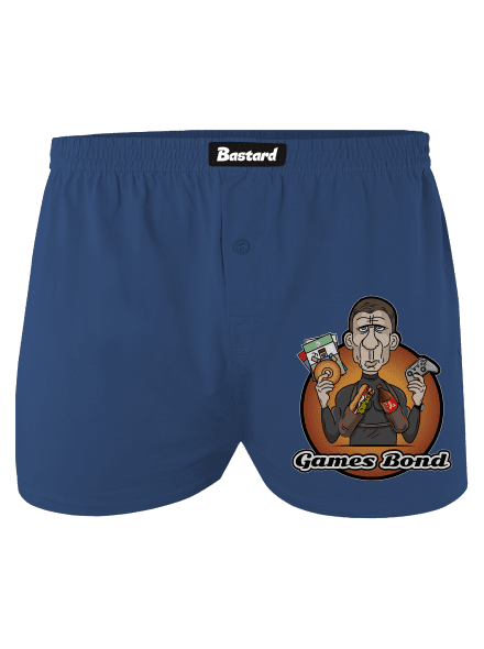 Games Bond férfi alsó nadrág Blue