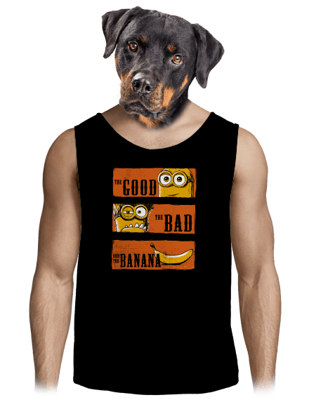 A Jó, a Rossz és a Banán férfi trikó Black