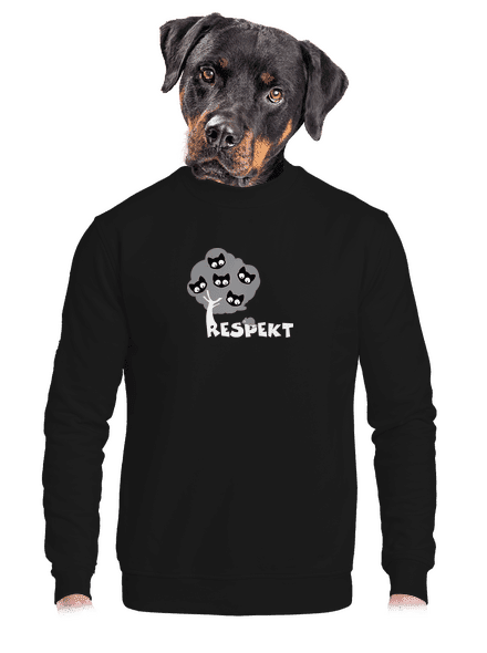 Tisztelet unisex crewneck Black