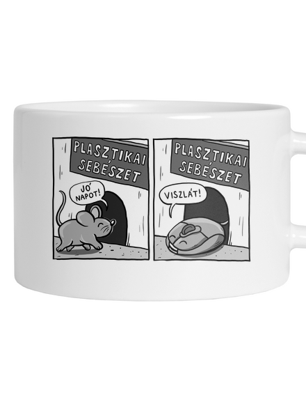 Plasztikai sebészet macaron bögre White