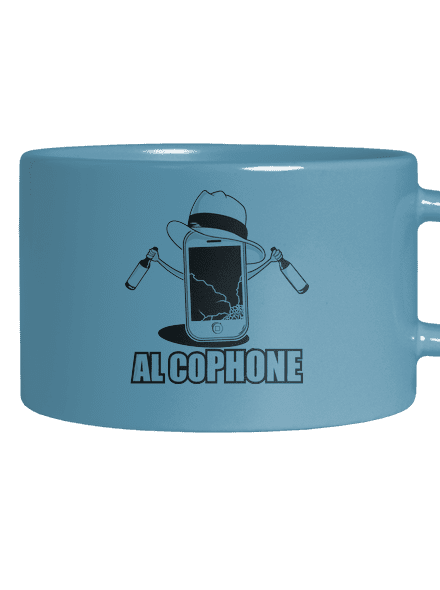 Al Cophone macaron bögre Blue Macaron