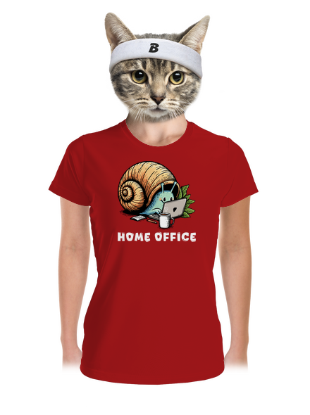 Sneka home office női sportpóló Red Mal