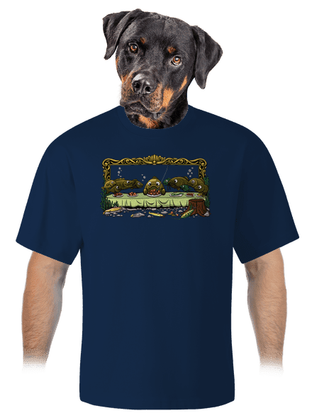 Az utolsó vacsora unisex túlméretezett póló Midnight Blue