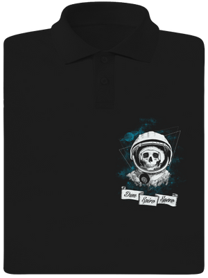 Dum spiro spero férfi pólóingek Black