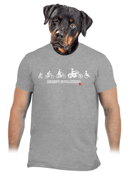 Bikers evolution férfi póló Sport Grey