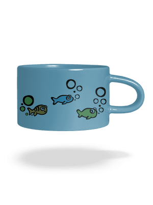 Baleset macaron bögre Blue Macaron